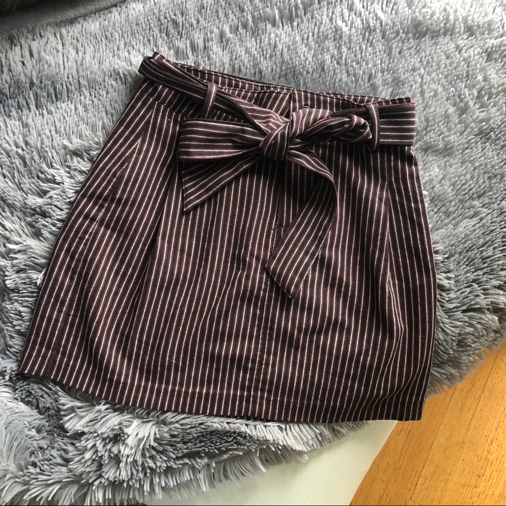 Urban outfitters pin stripe mini skirt